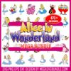 Disney Alice SVG PNG Mega Bundle