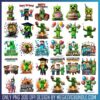 Minecraft png bundle, minecraft png, minecraft movie png
