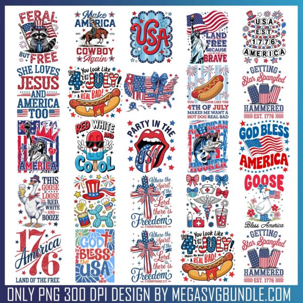 4th of July png 2 bundle, happy 4th of july png, 4th of july events near me​ png