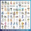 Bluey 4th of july holiday png bundle, bluey toys ​png, happy 4th of july png