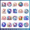 Hello Kitty Graduation set PNG bundle, hello kitty characters​ png, graduate png