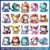 Hello Kitty Colours png bundle, hello kitty coloring pages png, color picker png