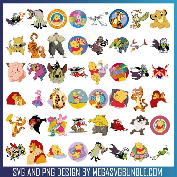 Cartoon Images svg bundle, cartoon characters​ svg, cartoon network​ svg