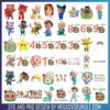Cocomelon design png bundle 2