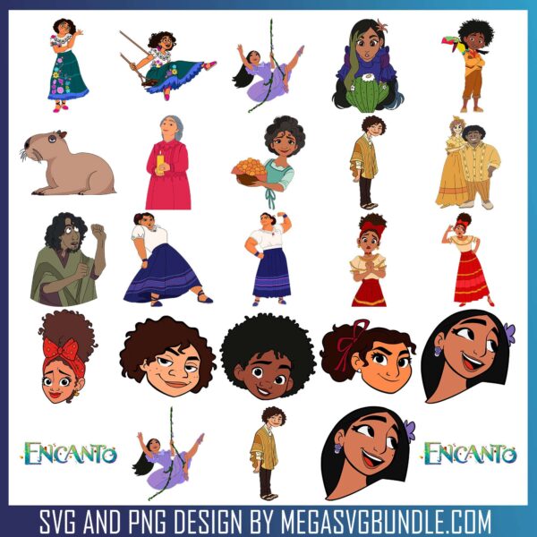 Encanto family svg bundle, encanto characters​ svg, encanto 2​ svg