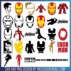 Iron Man svg bundle 1