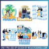Bluey design collection png bundle, bluey and bingo​​ png, bluey toys​ png