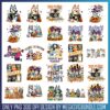 Bluey Halloween design PNG Bundle, bluey cast​ png, halloween png