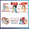 Bluey pink Christmas PNG Bundle, bluey png, merry christmas png