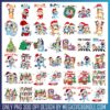 Merry blueymas family design png bundle, watch bluey png, merry chrismas​​​ png