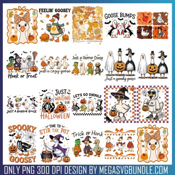 Goose bumps halloween png bundle, spirit halloween png, halloween png