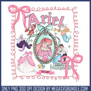 Ariel mirror frame png, the little mermaid​ png, ariel mermaid​ png