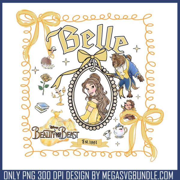 Belle mirror frame png, belle disney​ png, beauty and the beast​ png