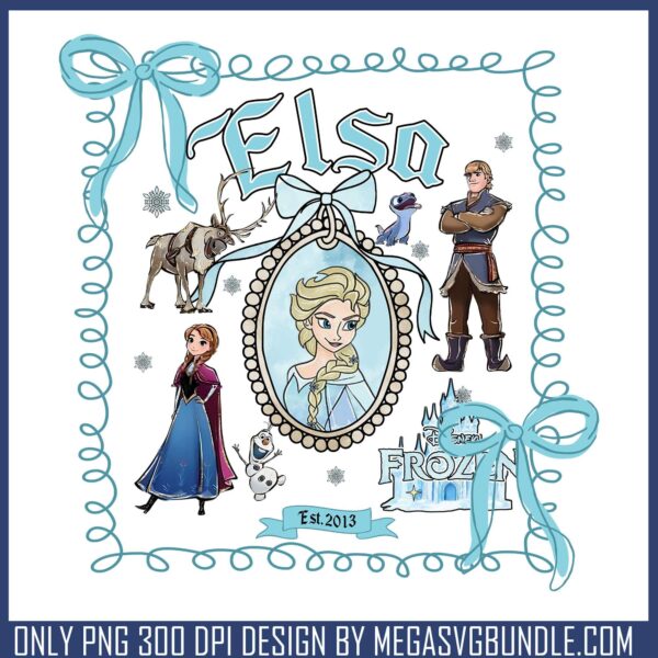 Elsa mirror frame png, disney frozen​ png, elsa frozen​ png