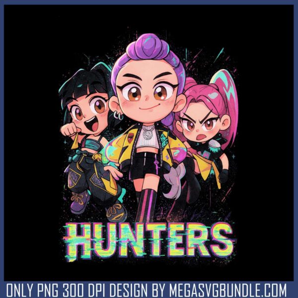 Hunters trio girls png, huntrix girl png, huntrix band png