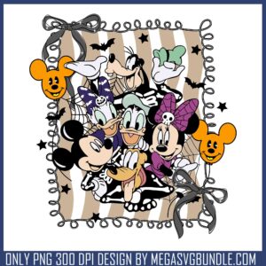 Mickey friend halloween png, disney world png, halloween wallpaper​ png