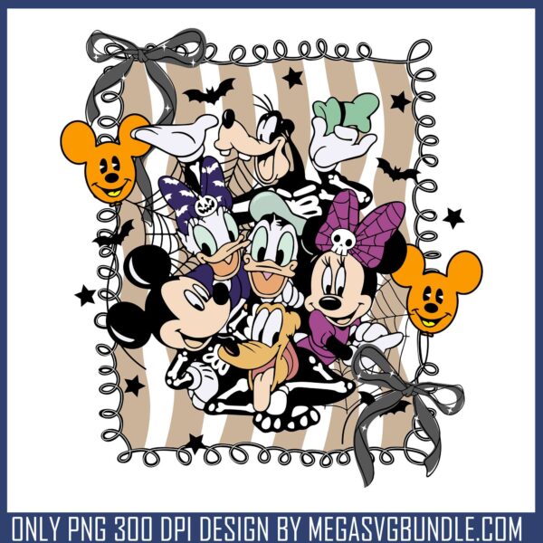Mickey friend halloween png, disney world png, halloween wallpaper​ png