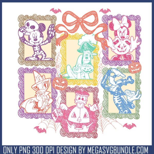 Mickey halloween art png, halloween spirit​ png, mickey mouse png