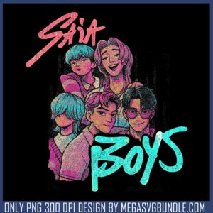 Saja boys art png, saja boys band png, baby saja png