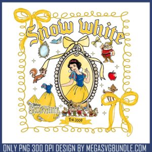Snow white mirror frame png, disney princess png, snow white png