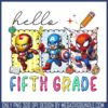 Superhero hello first grade png, first grade png, marvel superhero png