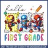 Superhero hello fourth grade png, fourth grade png, marvel superhero png