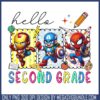 Superhero hello seventh grade png, high school png, marvel superhero png