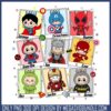 Labubu trio png, labubu dolls​ png, pop mart labubu dolls​ png