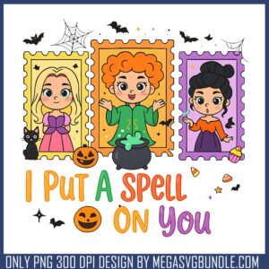 Witch spell png, hocus pocus witches​ png, happy halloween png