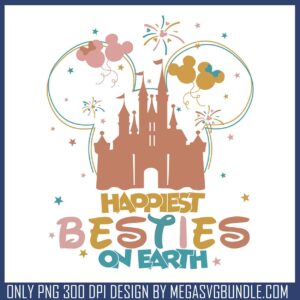 Disney castle besties png, disney land png, disney castle png