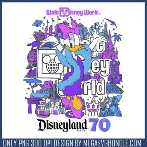 Disney land resort 70 daisy png, disney land png, disney castle png