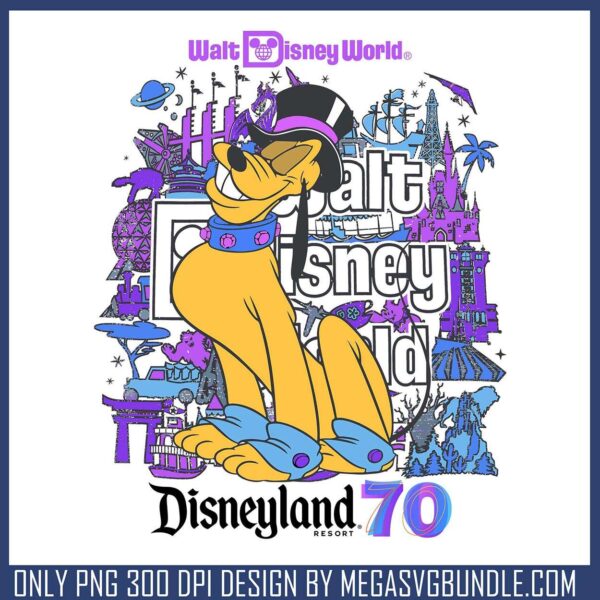Disney land resort 70 pluto dog png, disney land png, walt disney png