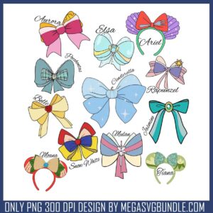 Disney princess bow png, disney princess png, disney princesses png