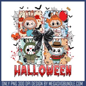 Halloween killers labubu png, labubu original png, halloween killers​ png