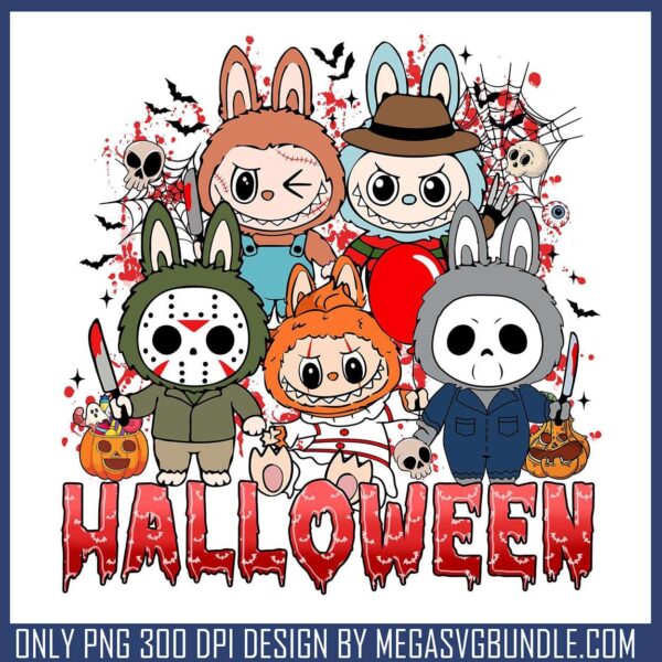 Halloween labubu cosplay killers png, fake labubu​ png, halloween kills​ png