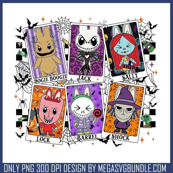 Hocus pocus cards labubu png, hocus pocus 3​ png, labubu art png