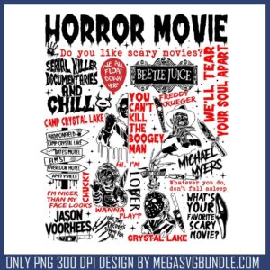Horror movies quotes png, famous serial killers​ png, the killers​ png