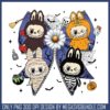Labubu black sorta spooky png, halloween spirit​ png, labubu box png