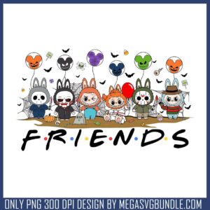 Labubu friends killers png, halloween costumes​ png, horror movies png