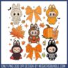 Labubu halloween bow art png, labubu doll png, spirit halloween png