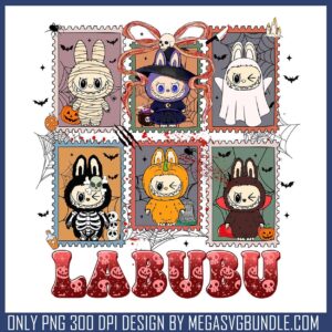 Labubu horror cards png, labubu art​ png, halloween store​ png