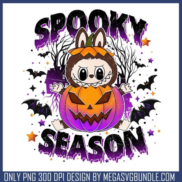 Labubu spooky season png, labubu macaron​ png, halloween movies png