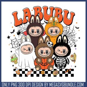 Labubu spooky team png, halloween costume​ png, labubu outfits​ png