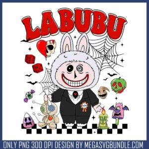 Labubu stuff horror png, labubu box png, horror movies png