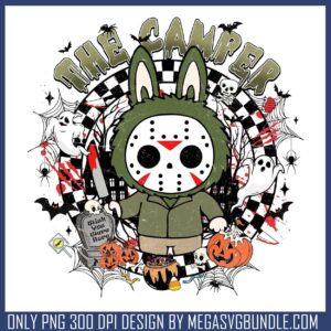 Labubu the camper png, jason voorhees png, popmart labubu png