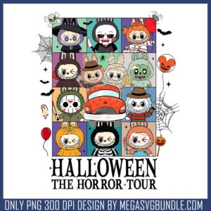 Labubu the horror tour png, horror games​ png, labubu keychain​ png