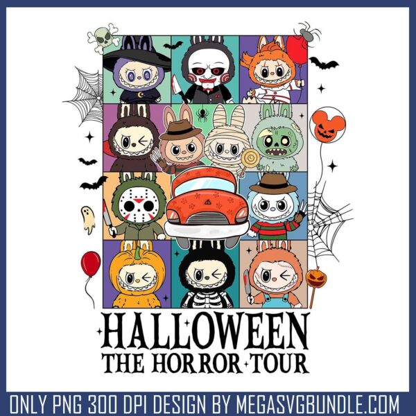 Labubu the horror tour png, horror games​ png, labubu keychain​ png