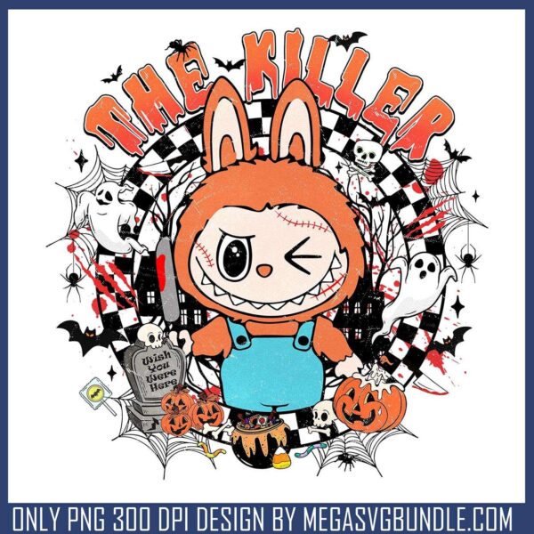 Labubu the killer png, chucky doll png, labubu dolls png