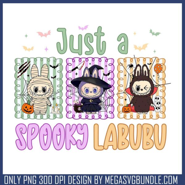 Labubu trio spooky png, secret labubu​ png, halloween store​ png