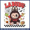 Labubu white sorta spooky png, spirit halloween​ png, labubu popmart png